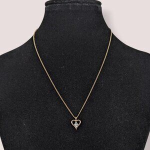 (2/$20) V. Amway Dainty Heart Pendant Necklace